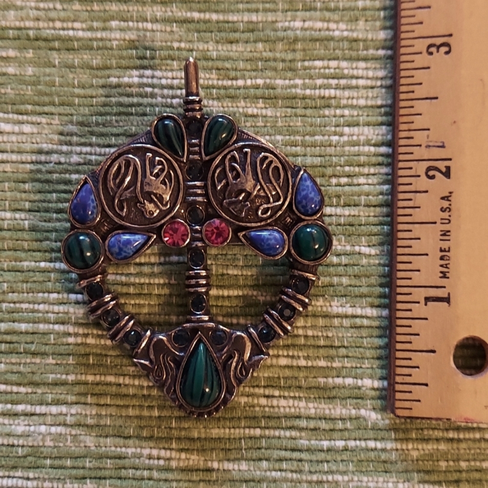 Signed silver Soloor broach